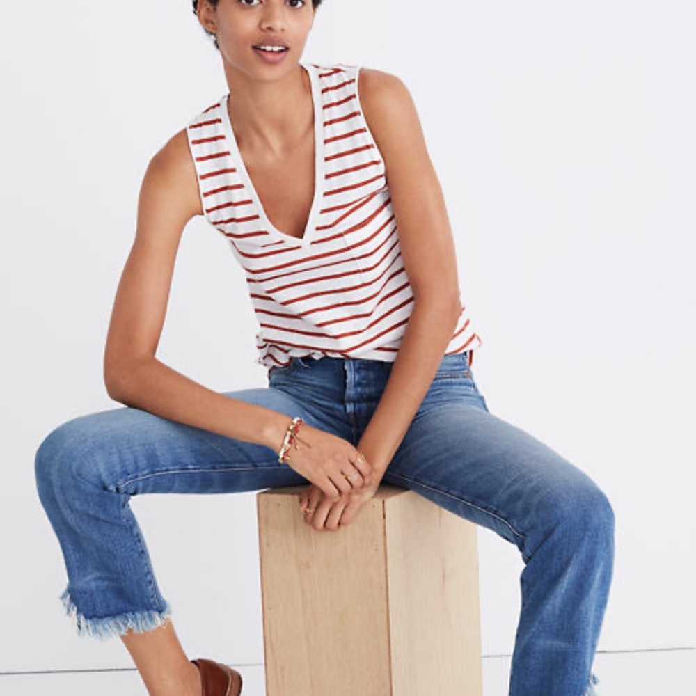 Madewell striped tank
